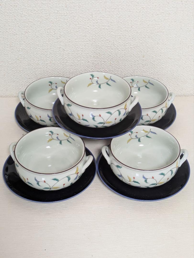 新品 波佐見焼 龍庵窯 スープカップ5個　節句　テーブルコーディネート 波佐見焼 龍庵窯 スープカップ5個 新生活 テーブルコーディネート 新品